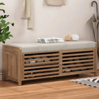 Banc de rangement volet avec meuble à chaussures