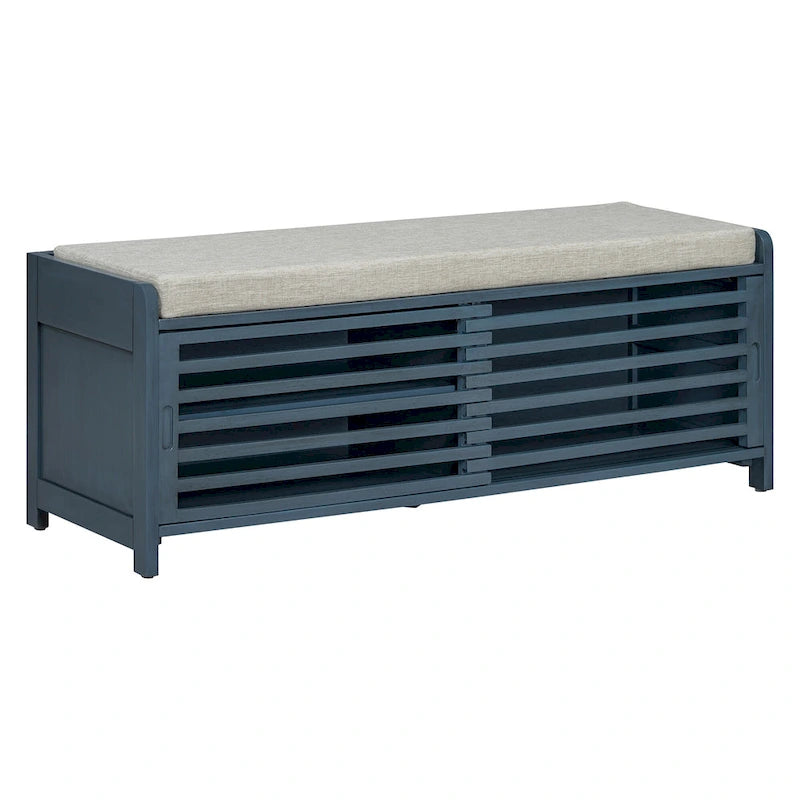 Banc de rangement volet avec meuble à chaussures