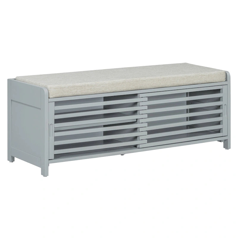 Banc de rangement volet avec meuble à chaussures