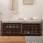 Banc de rangement volet avec meuble à chaussures