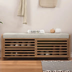 Banc de rangement volet avec meuble à chaussures