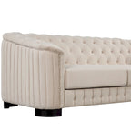 64.3 Canapé deux places en velours, canapé deux places moderne avec coussin d'assise épais amovible, canapé deux places pour 2 personnes