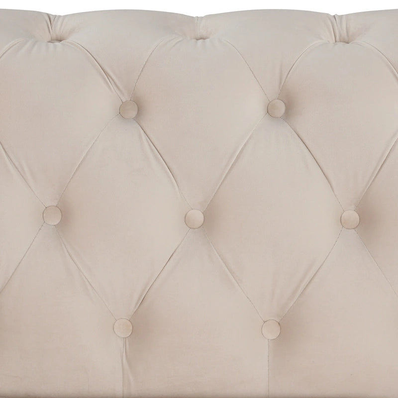 64.3 Canapé deux places en velours, canapé deux places moderne avec coussin d'assise épais amovible, canapé deux places pour 2 personnes