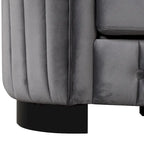 64.3 Canapé deux places en velours, canapé deux places moderne avec coussin d'assise épais amovible, canapé deux places pour 2 personnes