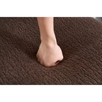 Canapé d'angle en chenille en forme de L avec méridienne et 4 oreillers