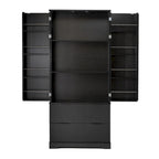 Meuble de Rangement pour Salle de Bain avec 2 Tiroirs, Étagère à 8 Compartiments et 3 Étagères
