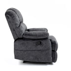 Fauteuil inclinable manuel surdimensionné avec levier latéral et dossier réglable