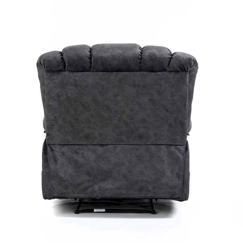 Fauteuil inclinable manuel surdimensionné avec levier latéral et dossier réglable