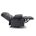 Fauteuil inclinable manuel surdimensionné avec levier latéral et dossier réglable