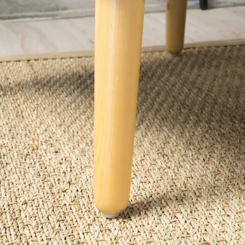 Fauteuil d'appoint capitonné avec pieds en épingle à cheveux en fer