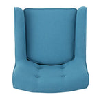 Fauteuil d'appoint capitonné avec pieds en épingle à cheveux en fer