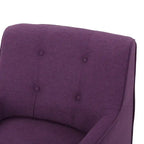 Fauteuil d'appoint capitonné avec pieds en épingle à cheveux en fer