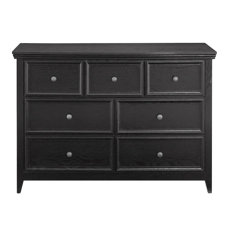 Commode horizontale moderne de ferme à 7 tiroirs, meuble de rangement pour vêtements, tiroirs de rangement pour le salon