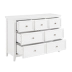 Commode horizontale moderne de ferme à 7 tiroirs, meuble de rangement pour vêtements, tiroirs de rangement pour le salon