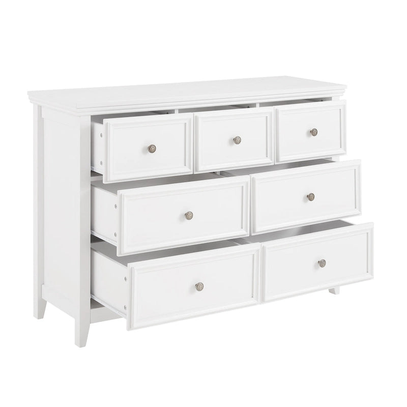 Commode horizontale moderne de ferme à 7 tiroirs, meuble de rangement pour vêtements, tiroirs de rangement pour le salon