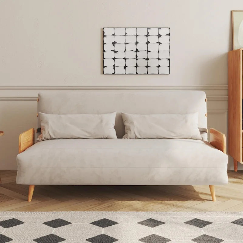 Canapé convertible 150 cm avec dossier réglable