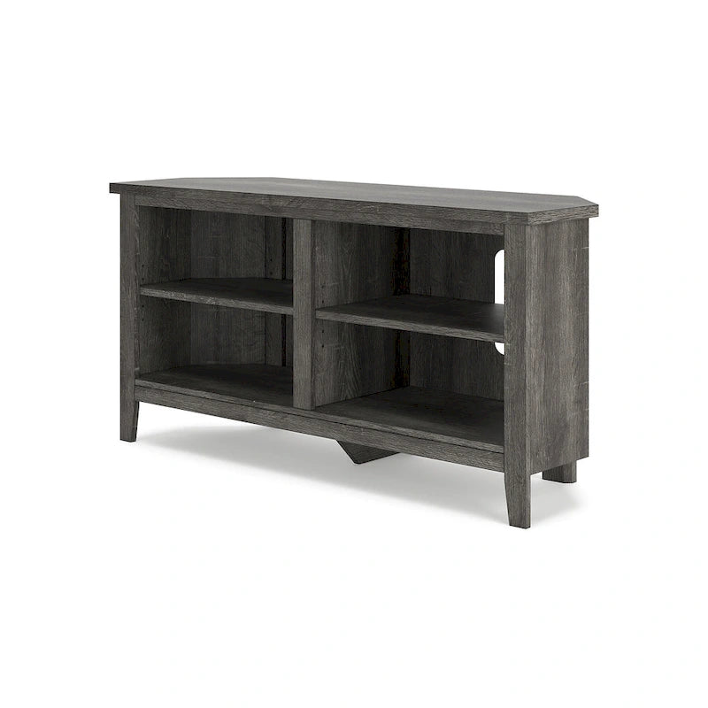 Meuble TV d'angle gris