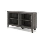 Meuble TV d'angle gris