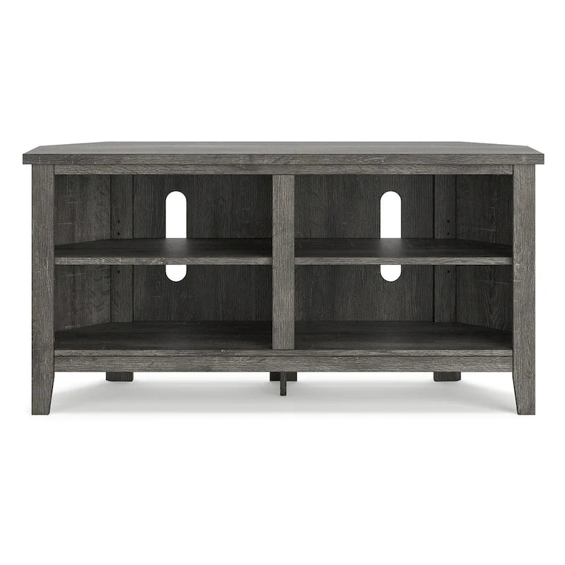 Meuble TV d'angle gris