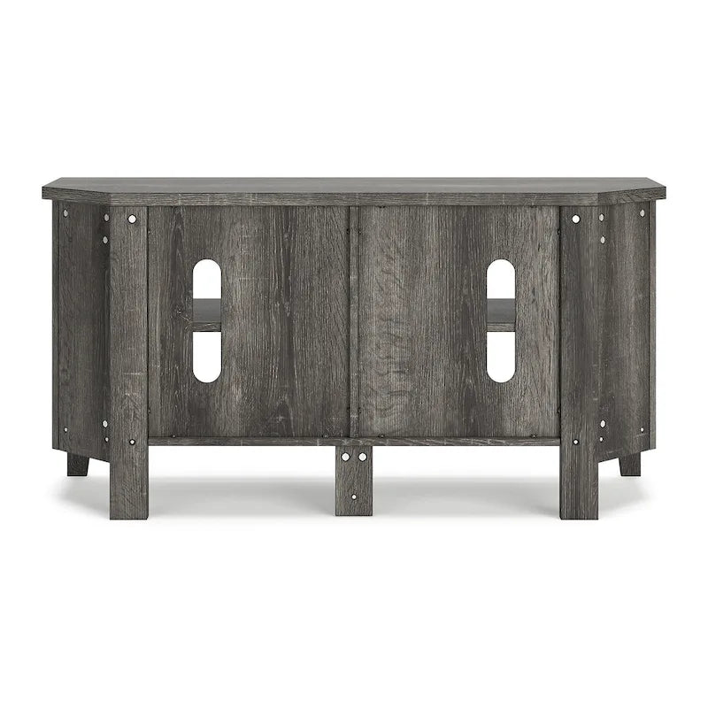 Meuble TV d'angle gris