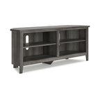 Meuble TV d'angle gris