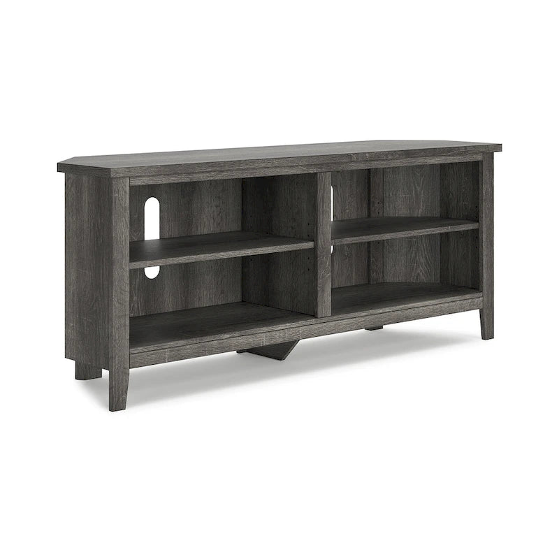 Meuble TV d'angle gris