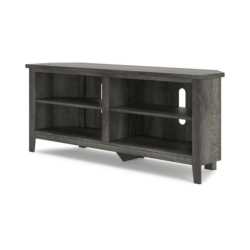 Meuble TV d'angle gris