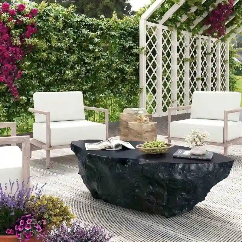 Table basse en béton pour l'intérieur et l'extérieur