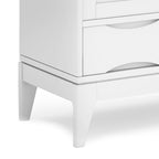 Meuble de rangement moderne du milieu du siècle de 122 cm de large avec portes coulissantes et tiroirs