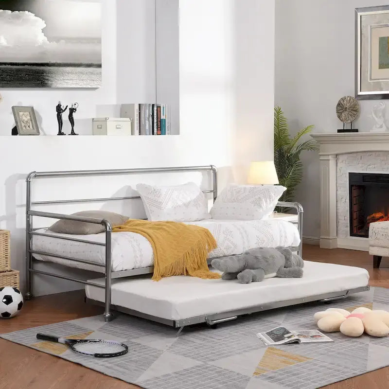 Lit de repos simple avec lit gigogne ajustable