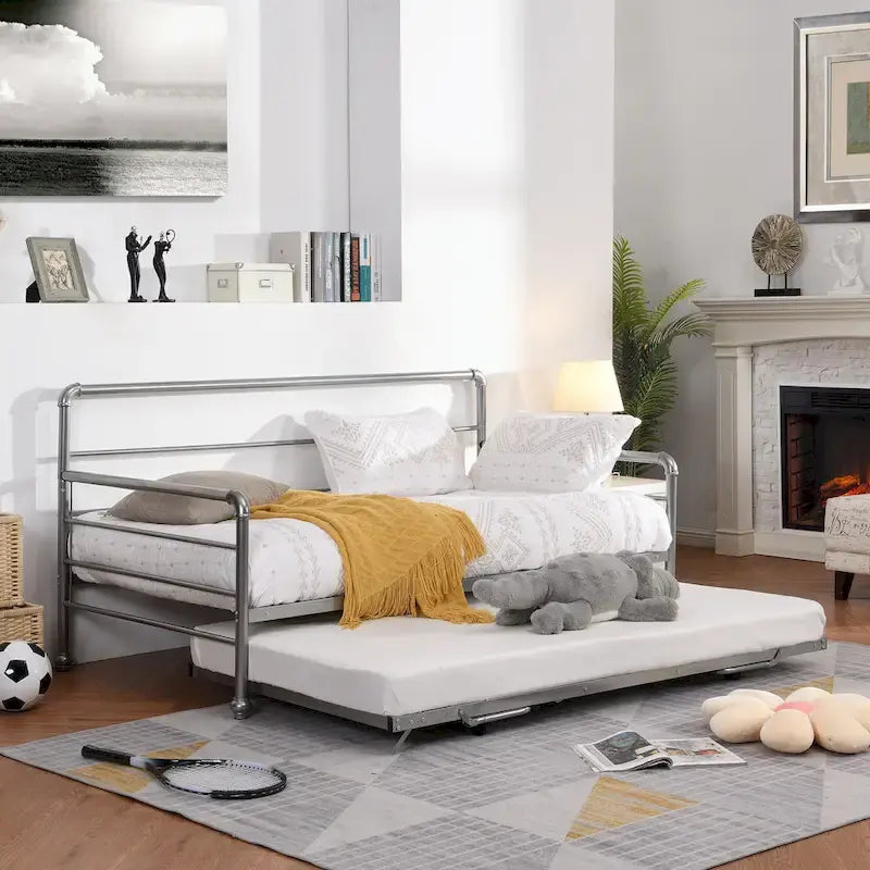 Lit de repos simple avec lit gigogne ajustable