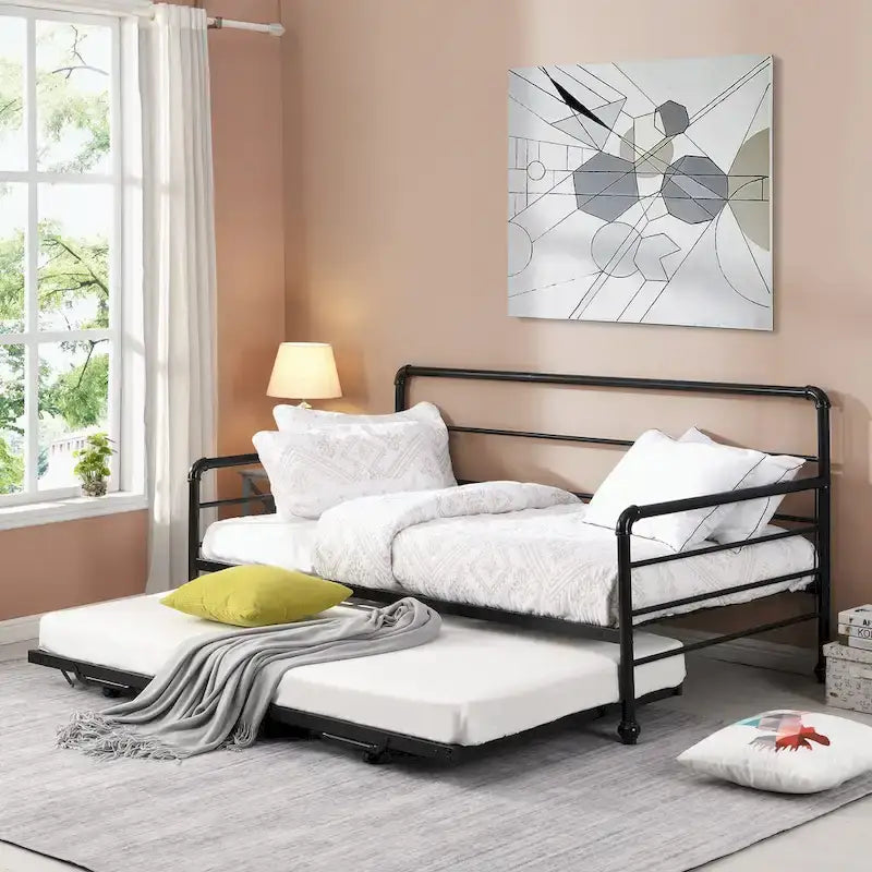 Lit de repos simple avec lit gigogne ajustable