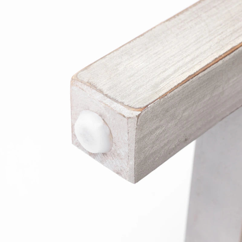 Console 2 tiroirs 1 étagère, bois gris vieilli, 83 cm (H) x 120 cm (L) x 35 cm (P)