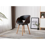 Fauteuil de loisirs avec revêtement en cuir synthétique – 61 cm H x 38 cm L x 53 cm P