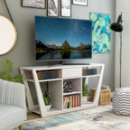 Meuble TV moderne 60 pouces 6 étagères 1 tiroir