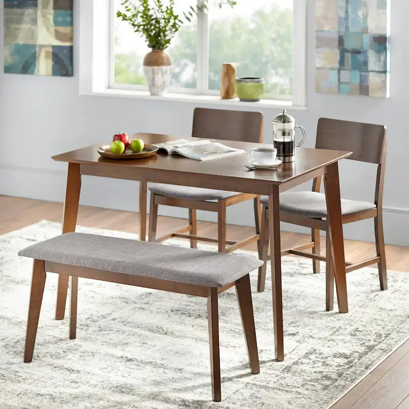 Chaise de salle à manger en bois massif, lot de 2