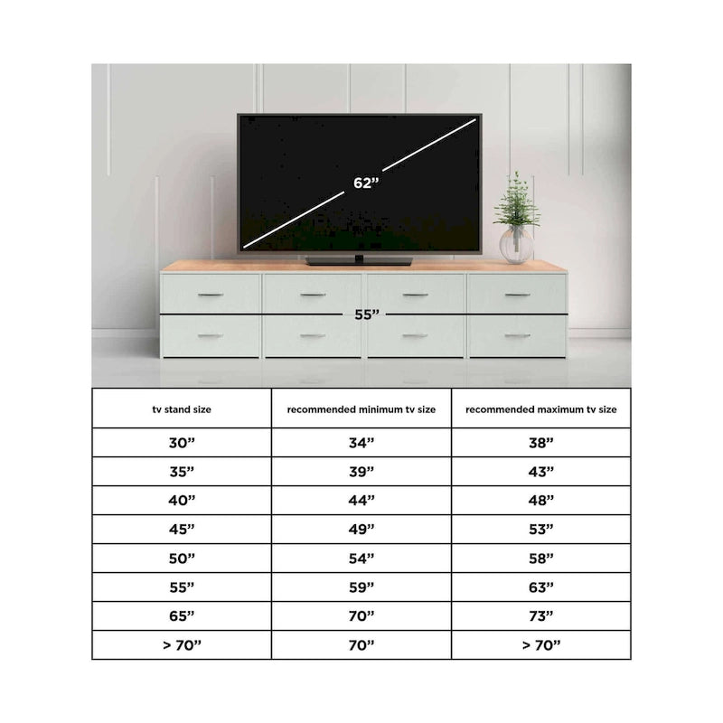 Meuble TV de 60 po imitation bois