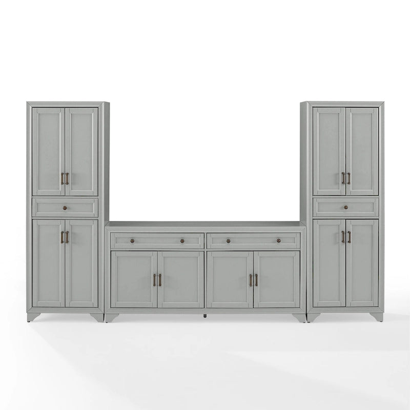 Ensemble buffet et garde-manger 3 pièces - 15x108,5x67,75