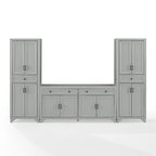 Ensemble buffet et garde-manger 3 pièces - 15x108,5x67,75