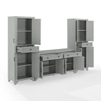 Ensemble buffet et garde-manger 3 pièces - 15x108,5x67,75