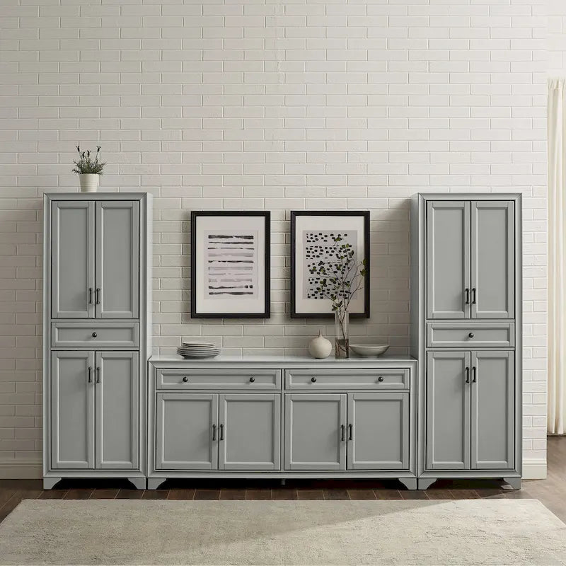 Ensemble buffet et garde-manger 3 pièces - 15x108,5x67,75