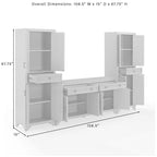 Ensemble buffet et garde-manger 3 pièces - 15x108,5x67,75
