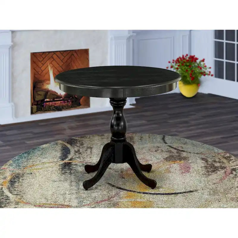  Dining Room Table - a Round kitchen Table Top with Pedestal Base, (Finish Options Available)