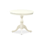 Table à manger ronde en bois avec pied central, 36x36 pouces (plusieurs options de finition)