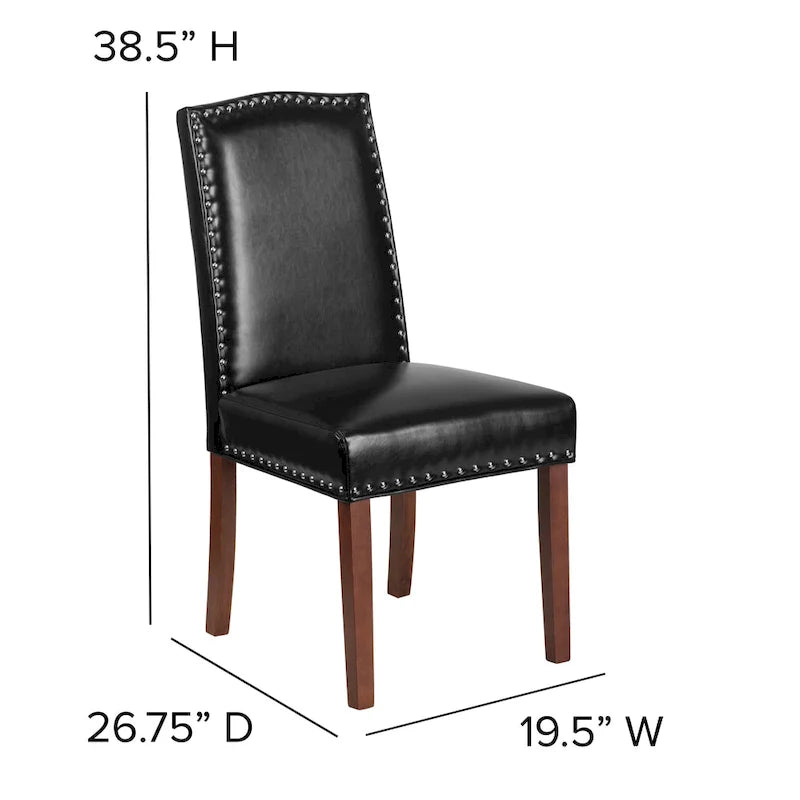 Chaise Parsons avec bordure cloutée – Lot de 2