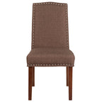 Chaise Parsons avec bordure cloutée – Lot de 2