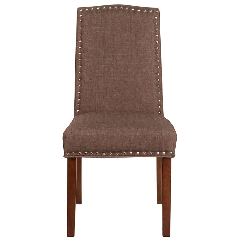Chaise Parsons avec bordure cloutée – Lot de 2