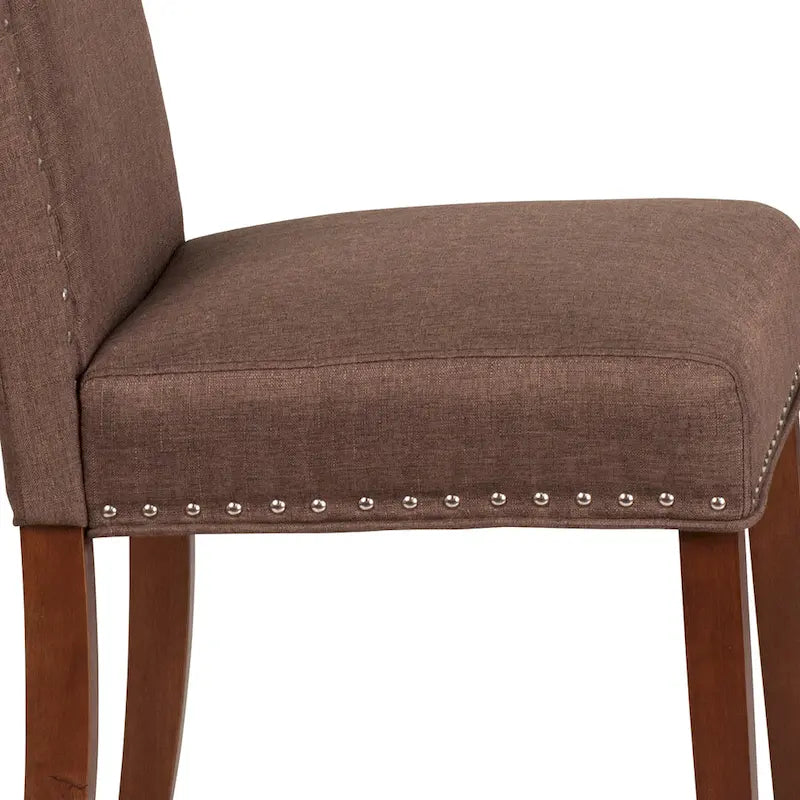 Chaise Parsons avec bordure cloutée – Lot de 2