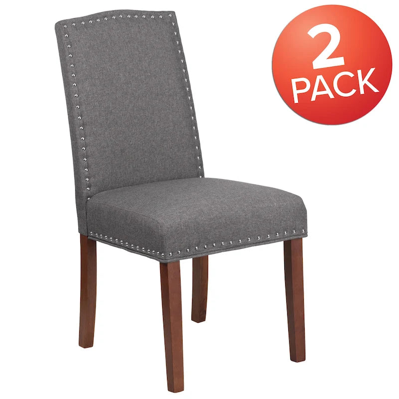 Chaise Parsons avec bordure cloutée – Lot de 2
