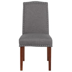 Chaise Parsons avec bordure cloutée – Lot de 2
